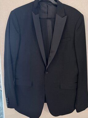 TOPMAN Premium 2-piece Tuxedo in BLACK